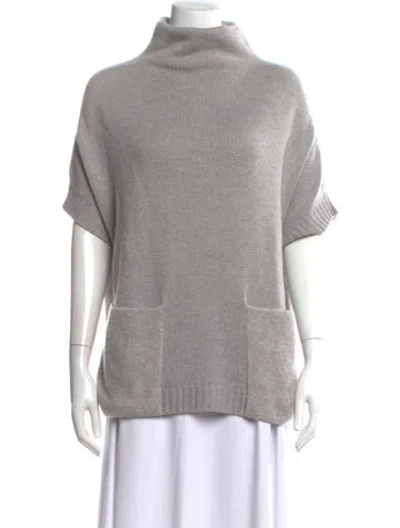 Pre-owned Loro Piana Cashmere Turtleneck Sweater In Gray