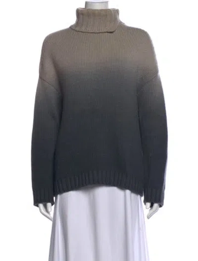 Pre-owned Loro Piana Cashmere Turtleneck Sweater In Grey