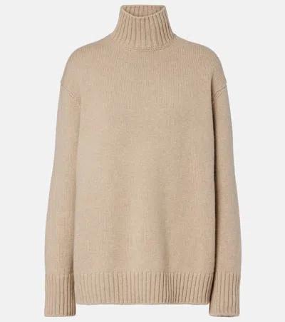 Loro Piana Cashmere Turtleneck Sweater In Metallic