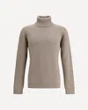 Loro Piana Turtleneck Ribbed-knit Sweater In Neutral