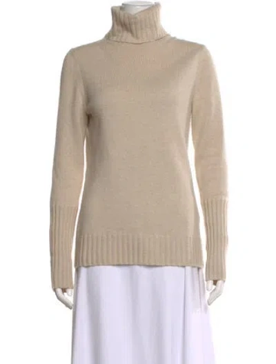 Pre-owned Loro Piana Cashmere Turtleneck Sweater In Neutral