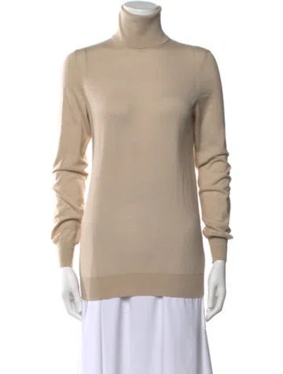 Pre-owned Loro Piana Cashmere Turtleneck Sweater In Neutral