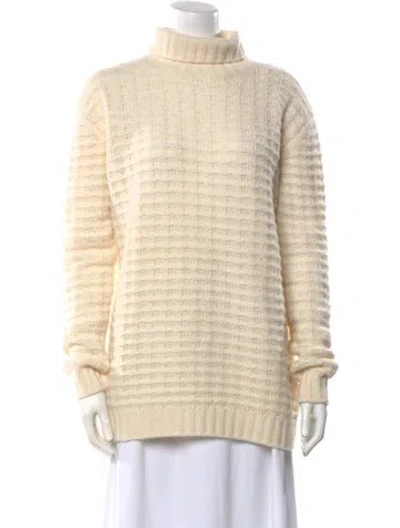 Pre-owned Loro Piana Cashmere Turtleneck Sweater In Neutral