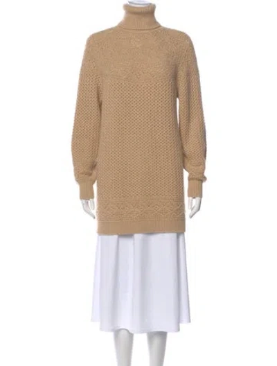 Pre-owned Loro Piana Cashmere Turtleneck Sweater In Neutral