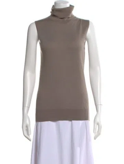 Pre-owned Loro Piana Cashmere Turtleneck Sweater In Neutral