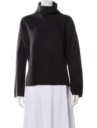 Pre-owned Loro Piana Cashmere Turtleneck Sweatshirt In Black