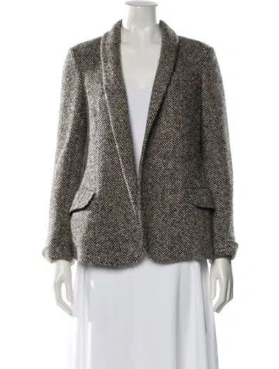 Pre-owned Loro Piana Cashmere Tweed Pattern Jacket In Neutral