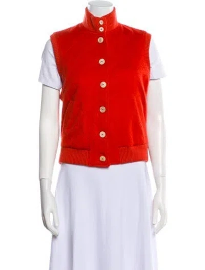 Pre-owned Loro Piana Cashmere Vest In Orange