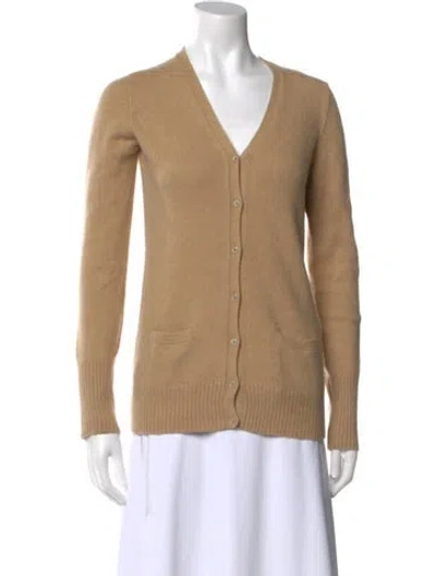 Pre-owned Loro Piana Cashmere V-neck Sweater In Neutral