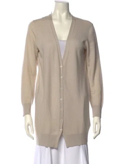 Pre-owned Loro Piana Cashmere V-neck Sweater In Neutral