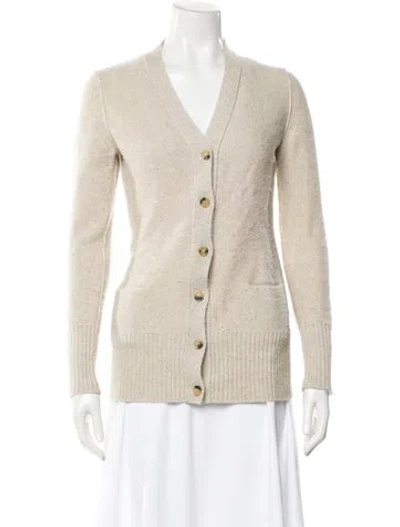 Pre-owned Loro Piana Cashmere V-neck Sweater In Neutral