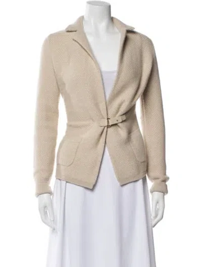 Pre-owned Loro Piana Cashmere V-neck Sweater In Neutral