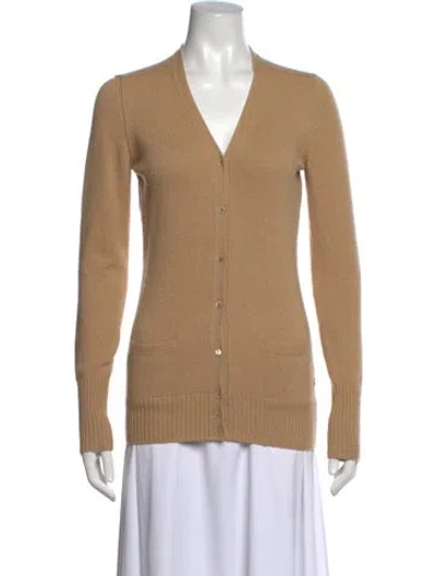 Pre-owned Loro Piana Cashmere V-neck Sweater In Neutral