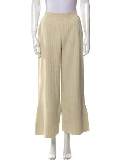 Pre-owned Loro Piana Cashmere Wide Leg Pants In Neutral