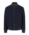Loro Piana Cashmere Zip Bomber Jacket In Black