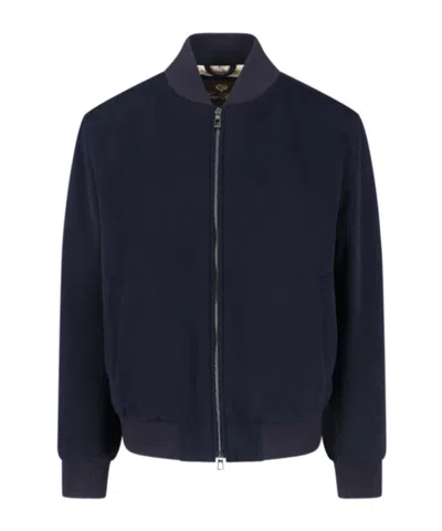 LORO PIANA CASHMERE ZIP BOMBER JACKET