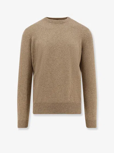 Loro Piana Men Cashmre Sweater In Brown