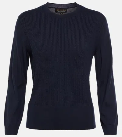 Loro Piana Castle Crag Cashmere Cable-knit Sweater