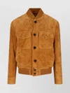 Loro Piana Casual Jacket With Chest And Side Pockets In Brown