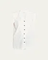 Loro Piana Caylee Silk Dyed Button-front Blouse In Nougat