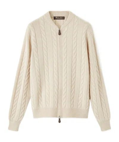 Loro Piana Cedar Cardigan In White