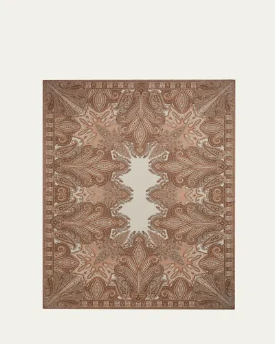 Loro Piana Chandani Screen-printed Cashmere Throw, 59" X 79" In Multi