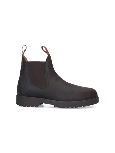 Loro Piana Chelsea Ankle Boots In Brown