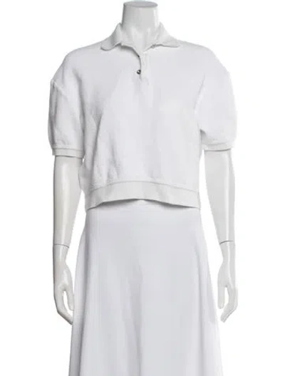 Pre-owned Loro Piana Chikugo Short Sleeve Polo In White