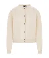 Loro Piana Classic Buttoned Cardigan In White