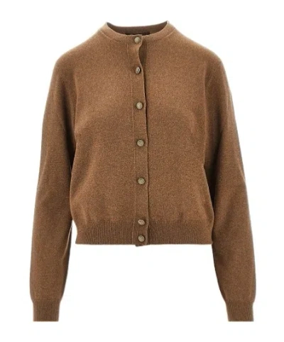 Loro Piana Classic Cardigan In Brown