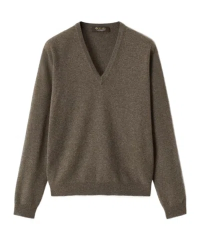 Loro Piana Classic Sweater In Brown
