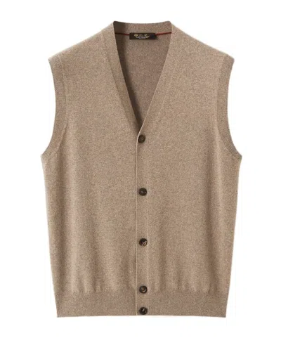 Loro Piana Classic Vest In Brown