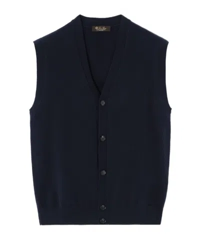 Loro Piana Classic Vest In Blue