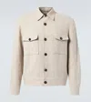 Loro Piana Clem Flax And Silk Blouson In Neutral