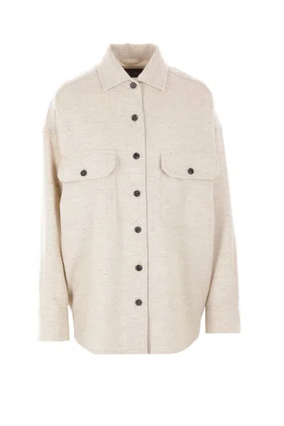 Loro Piana Jenna Shirt In Creamy Seashell