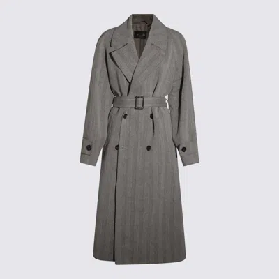 LORO PIANA COATS CHALK/BLACK