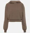 Loro Piana Cocooning Cotton And Cashmere-blend Hoodie In Brown