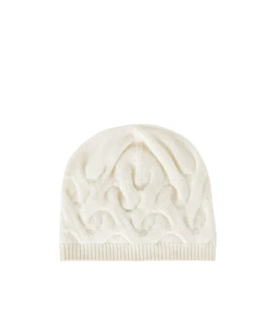 Loro Piana Cocooning Knitted Hat In Snow White