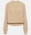 Loro Piana Cocooning Silk, Cashmere, And Linen Sweater In Beige
