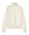 Loro Piana Cocooning Turtleneck Sweater In Cream Almond