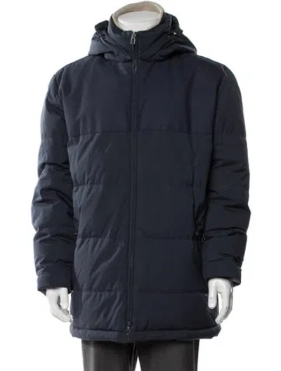 Pre-owned Loro Piana C.o.l.d Virgin Wool Parka In Blue