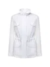 Loro Piana Collared Front-pockets Jacket In White
