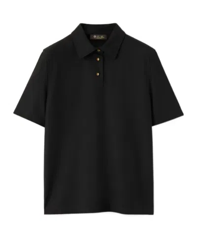 Loro Piana Colmegna Polo Shirt In Black