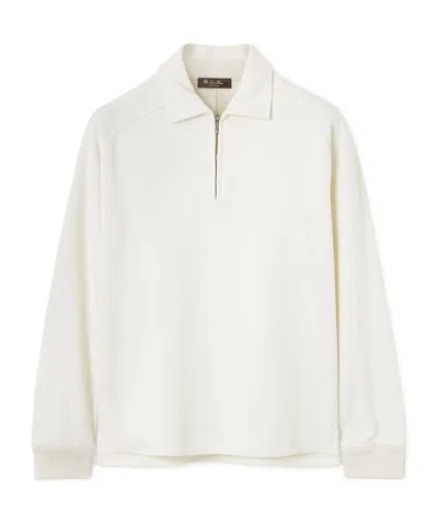 Loro Piana Como Polo Sweatshirt In Neutral