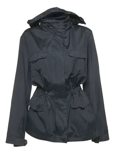 Pre-owned Loro Piana Concealed Hood Jacket In Blue