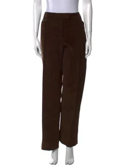 Pre-owned Loro Piana Corduroy Wide Leg Pants In Brown