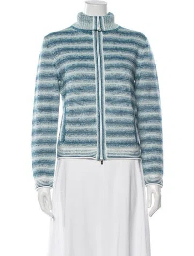 Pre-owned Loro Piana Cornell Striped In Blue