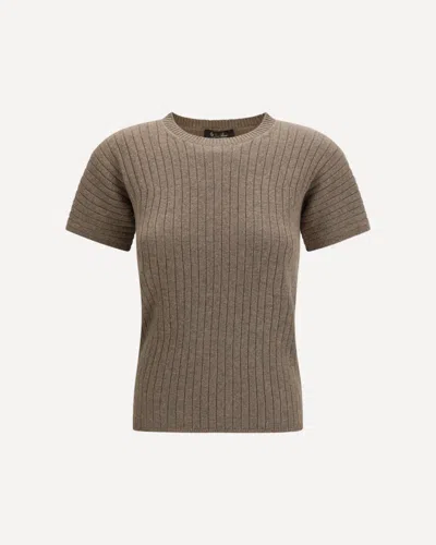 Loro Piana Coste Crew-neck Sweater In Green