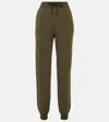 Loro Piana Cotton And Cashmere Sweatpants In Green