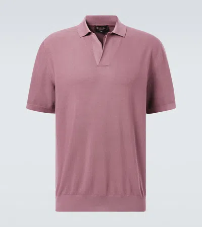 Loro Piana Cotton And Silk Polo Shirt